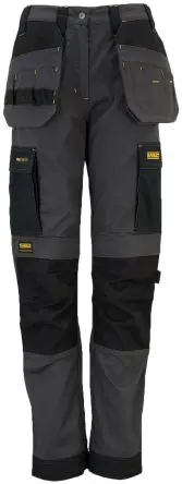 Produktfoto 1 von DeWALT Roseville Damen Arbeitshose, Polyester Schwarz, Grau 41 cm, W41 cm x 31Zoll
