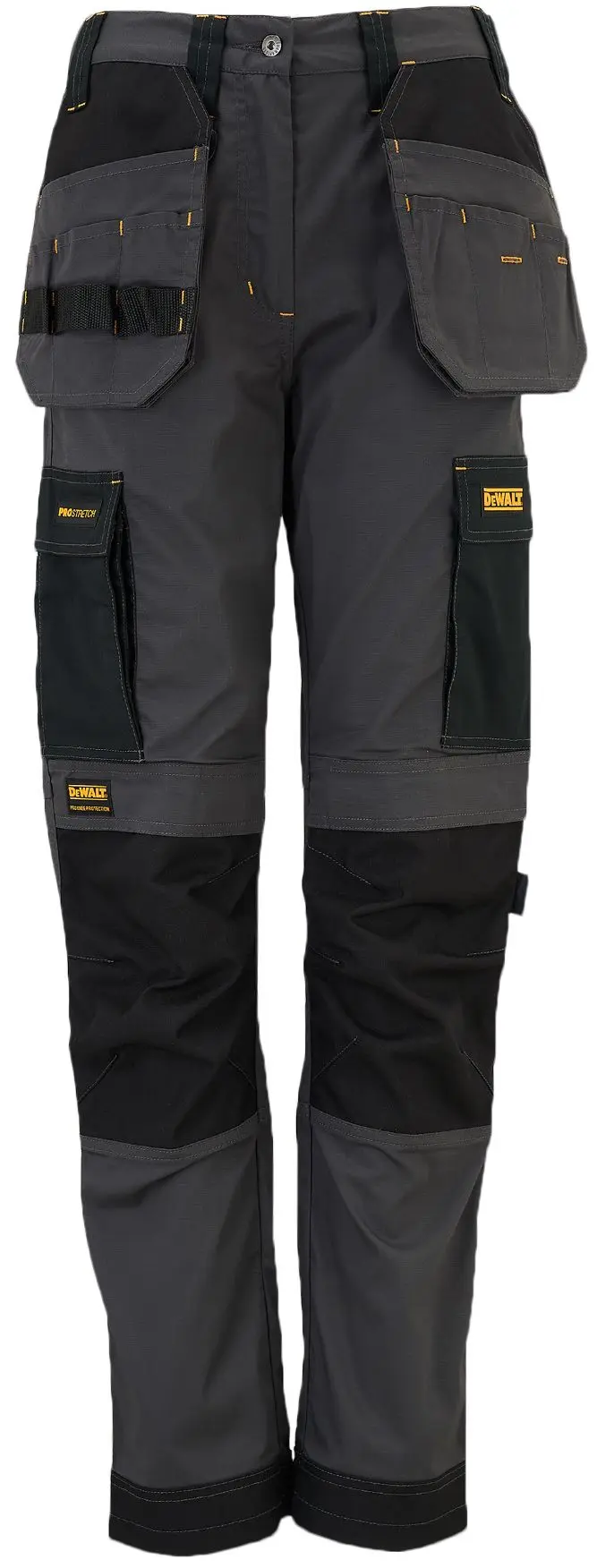 Produktfoto 1 von DeWALT Roseville Damen Arbeitshose, Polyester Grau, Schwarz 21 cm, W21 cm x 31in
