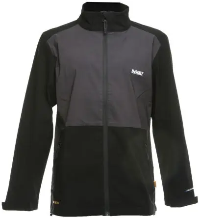 Produktfoto 1 von DeWALT Sydney Stretch Jacket Unisex Wasserabweisend Jacke 22 % Nylon, 5 % Elasthan, 73 % Viskose Schwarz, Größe 2XL