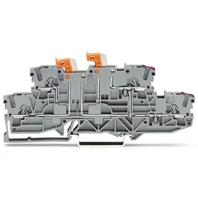 Produktfoto 1 von WAGO TOPJOB S Trenn- und Messtrennreihenklemme 2 Grau, 2.5mm², 300V Einsteck-Anschluss IECEx/ATEX/CSA