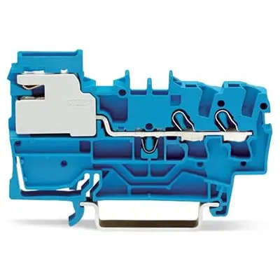 Produktfoto 1 von WAGO TOPJOB S Klemmlieste abtrennen 1 Blau, 2.5mm² Einsteck-Anschluss