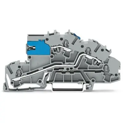 Produktfoto 1 von WAGO TOPJOB S Mehrstufiger Anschlussklemmenblock 3 Grau, 2.5mm², 400V Einsteck-Anschluss