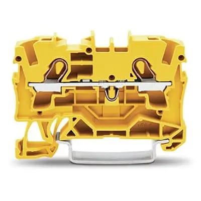 Produktfoto 1 von WAGO TOPJOB S Anschlussklemmenblock DIN-Schiene 1 Gelb, 4mm², 800V Einsteck-Anschluss IECEx/ATEX/CSA