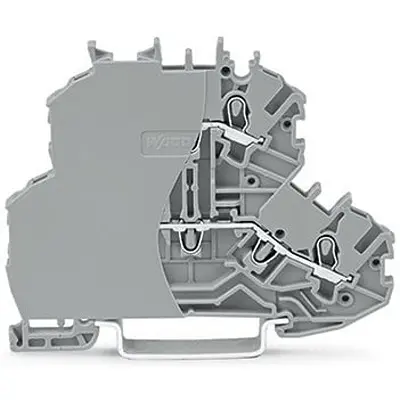 Produktfoto 1 von WAGO TOPJOB S Anschlussklemmenblock DIN-Schiene 2 Grau, 1 mm², 600 V Zugfederklemme ATEX, EAC Ex, IECEx