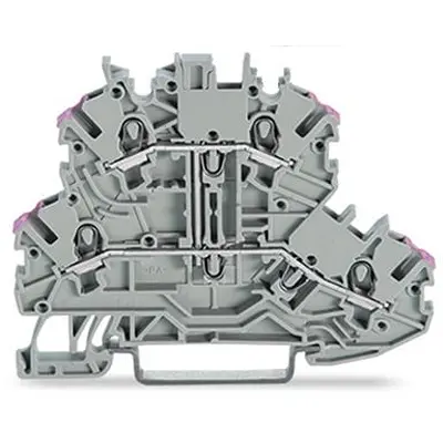 Produktfoto 1 von WAGO TOPJOB S Anschlussklemmenblock DIN-Schiene 2 Grau, 1 mm², 600 V Zugfederklemme ATEX, EAC Ex, IECEx