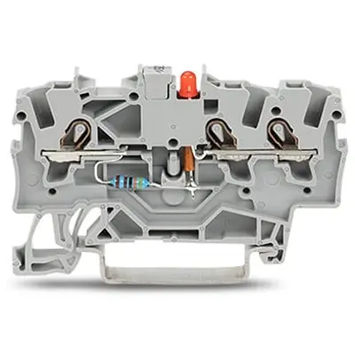 Produktfoto 1 von WAGO TOPJOB S Anschlussklemmenblock DIN-Schiene 1 Grau, 1.5 mm² Zugfederklemme