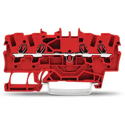 Produktfoto 1 von WAGO TOPJOB S Anschlussklemmenblock DIN-Schiene 1 Rot, 1.5 mm², 600 V Zugfederklemme EAC Ex, ATEX, IECEx