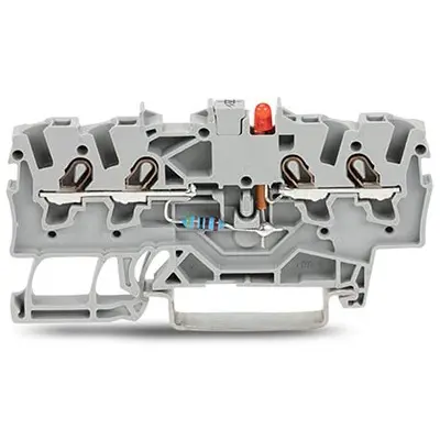 Produktfoto 1 von WAGO TOPJOB S Anschlussklemmenblock DIN-Schiene 1 Grau, 1.5 mm² Zugfederklemme