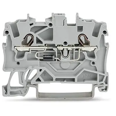 Produktfoto 1 von WAGO TOPJOB S Anschlussklemmenblock DIN-Schiene 1 Grau, 1.5 mm² Zugfederklemme EAC Ex, ATEX, IECEx