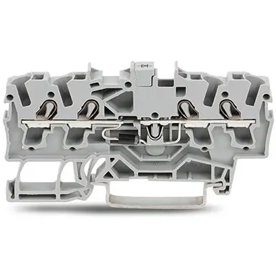Produktfoto 1 von WAGO TOPJOB S Bauteil-Anschlussklemmenblock 1 Grau, 2.5 mm² Einsteck-Anschluss