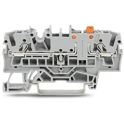 Produktfoto 1 von WAGO TOPJOB S Prüftrennklemmenblock 1 Blau, 2.5 mm², 300 V Einsteck-Anschluss IECEx/ATEX/CSA