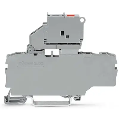 Produktfoto 1 von WAGO TOPJOB S Abgesicherter Anschlussklemmenblock 1 Grau, 2.5 mm², 250 V Einsteck-Anschluss Abgesichert IECEx/ATEX/CSA