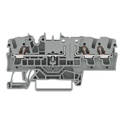 Produktfoto 1 von WAGO TOPJOB S Anschlussklemmenblock DIN-Schiene 1 Grau, 2.5 mm², 300 V Einsteck-Anschluss IECEx/ATEX/CSA