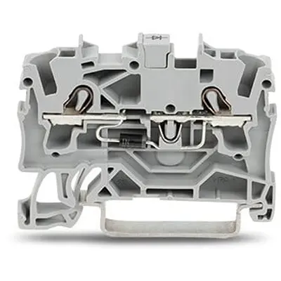 Produktfoto 1 von WAGO TOPJOB S Anschlussklemmenblock DIN-Schiene 1 Grau, 2.5 mm² Zugfederklemme