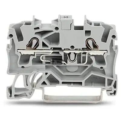 Produktfoto 1 von WAGO TOPJOB S Anschlussklemmenblock DIN-Schiene 1 Grau, 2.5 mm² Zugfederklemme