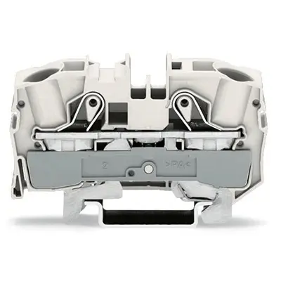 Produktfoto 1 von WAGO TOPJOB S Anschlussklemmenblock DIN-Schiene 1 Weiß, 16 mm² Einsteck-Anschluss CSA