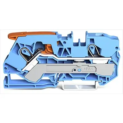 Produktfoto 1 von WAGO TOPJOB S Anschlussklemmenblock DIN-Schiene 1 Blau, 10 mm², 550 V Einsteck-Anschluss ATEX, IECE