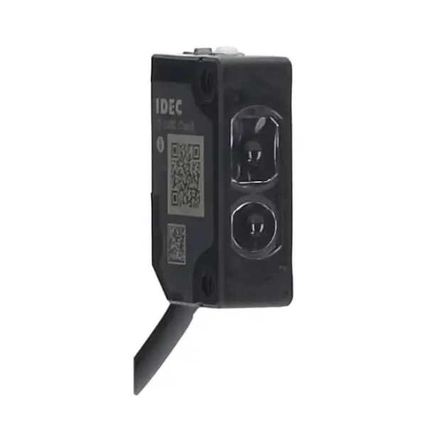 Produktfoto 1 von Idec Miniatur Optischer Sensor, Polarisiert Retro Reflektierend, Bereich 5 m, NPN Ausgang, Anschlusskabel,