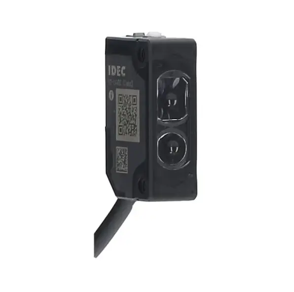 Produktfoto 1 von Idec Miniatur Optischer Sensor, Durchgangsbalken, Bereich 20 m, NPN Ausgang, Anschlusskabel, Hell-/dunkelschaltend