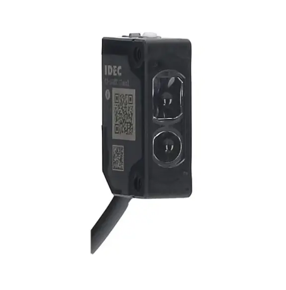 Produktfoto 1 von Idec Miniatur Optischer Sensor, Durchgangsstrahl, Bereich 20 m, PNP Ausgang, Anschlusskabel, Hell-/dunkelschaltend