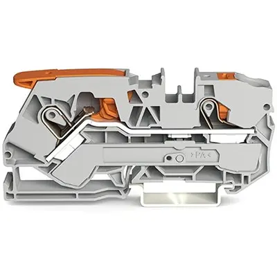 Produktfoto 1 von WAGO TOPJOB S Anschlussklemmenblock DIN-Schiene 1 Grau, 10 mm², 550 V Einsteck-Anschluss IECE, ATEX