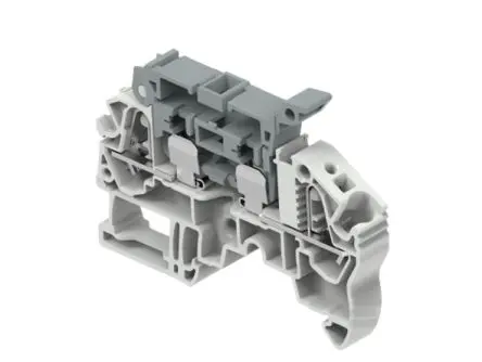 Produktfoto 1 von Entrelec 1SNK7084 Modularer Anschlussklemmenblock 1 Grau, 0.5mm², 6 mm², 150V Federanschlussklemme Abgesichert