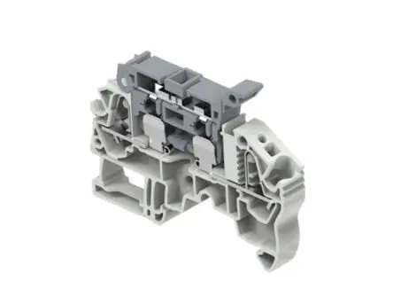 Produktfoto 1 von Entrelec 1SNK7084 Modularer Anschlussklemmenblock 1 Grau, 0.5mm², 6 mm², 150V Federanschlussklemme Abgesichert