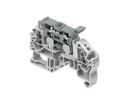Produktfoto 1 von Entrelec 1SNK7084 Modularer Anschlussklemmenblock 1 Grau, 0.5mm², 6 mm², 150V Federanschlussklemme Abgesichert