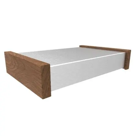 Produktfoto 1 von Hammond 1444; Aluminiumgehäuse; Aluminium; Natursilber Breite 304.8 mm Höhe 50.8 mm Länge 203.2 mm