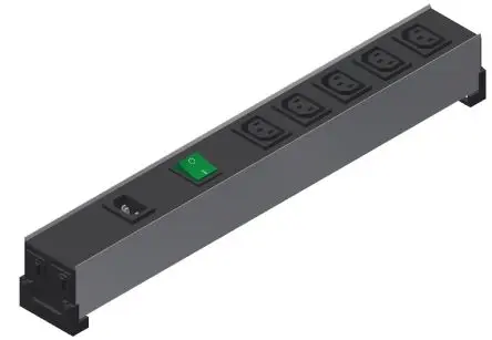 Produktfoto 1 von Hammond 1581 DP IEC C13 Steckdosenleiste Überspannungsschutz, 4-fach 10A IEC C14, 240V ac