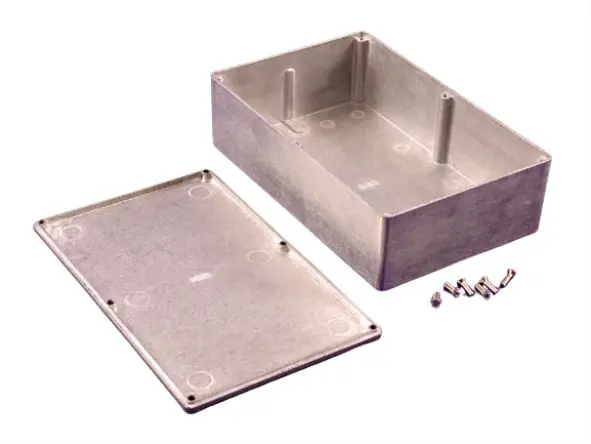 Produktfoto 1 von Hammond 1590K4; Aluminiumgehäuse; Aluminium; Klar IP54 Breite 119.9 mm Höhe 56.1 mm Länge 188 mm