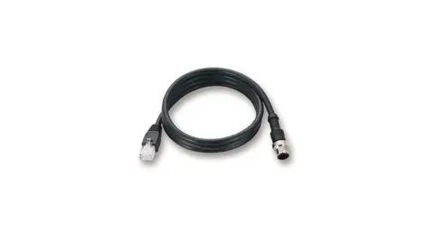 Produktfoto 1 von MOXA Cat5e Ethernet-Kabel, 1 m, Schwarz Ungeschirmt Stecker, A M12 Stecker, B RJ45