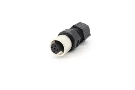 Produktfoto 1 von MOXA M12A M12 Anschluss Stecker 5-polig Buchse Schraubanschlussklemme IP67