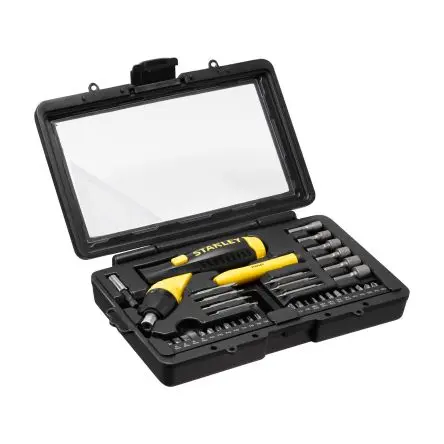 Produktfoto 1 von Stanley Ratschenschraubendreher Magnetisch Pozidriv 180 mm, 40 Stück
