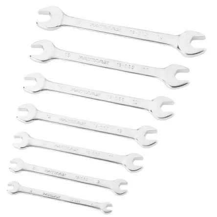 Produktfoto 1 von Stanley Gabelschlüssel Gabelschlüssel Edelstahl, 7-teilig 10 x 11 mm, 18 x 19 mm, 14 x 15 mm, 16 x 17 mm, 6 x 7 mm, 12 x