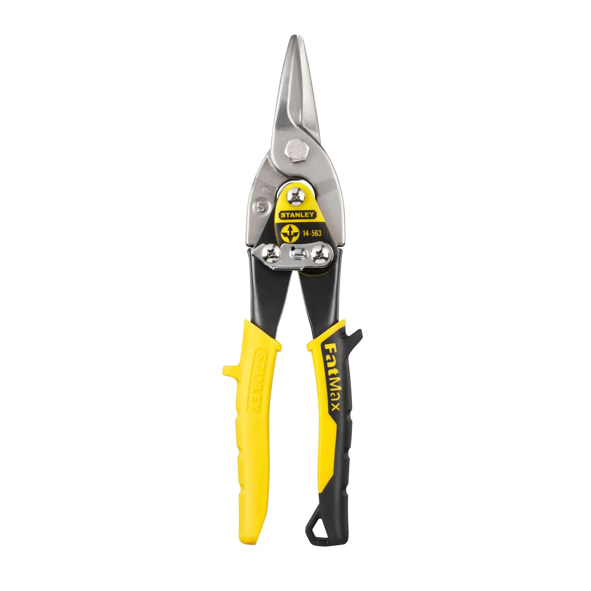 Produktfoto 1 von Stanley 250 mm Blechschere für Polyvinylchlorid, Leder, Aluminium, Karton, Gummi, Stahl