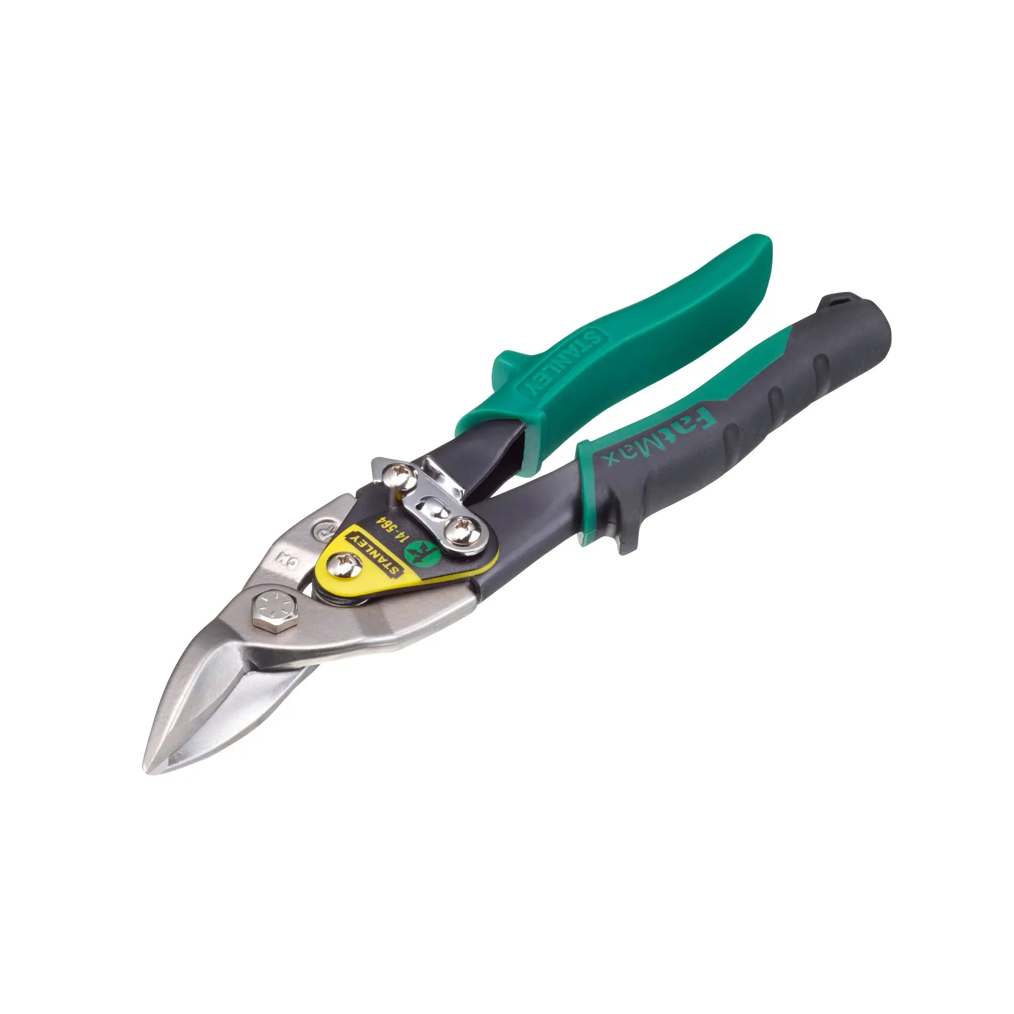 Produktfoto 1 von Stanley 250 mm Blechschere für Aluminium, Leder, Stahl, Karton, Gummi, Polyvinylchlorid