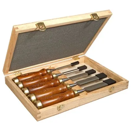 Produktfoto 1 von Stanley Holz, 5 Stück, Kohlenstoffstahl Meissel-Set 340 mm