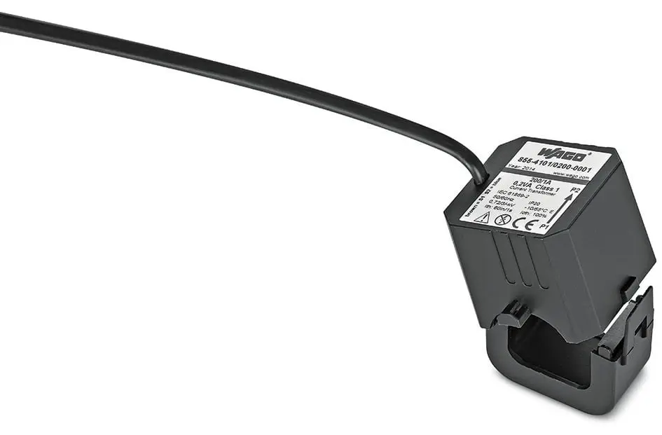 Produktfoto 1 von WAGO 855 Stromwandler Klappkern, 250:1 250A