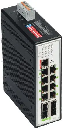 Produktfoto 1 von WAGO Industrial-Ethernet-Switch 8-Port Managed Power Over Ethernet