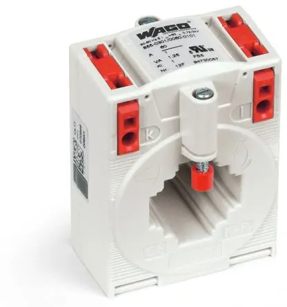 Produktfoto 1 von WAGO 855 Stromwandler 60 A, DIN-Hutschiene, 1.25 VA