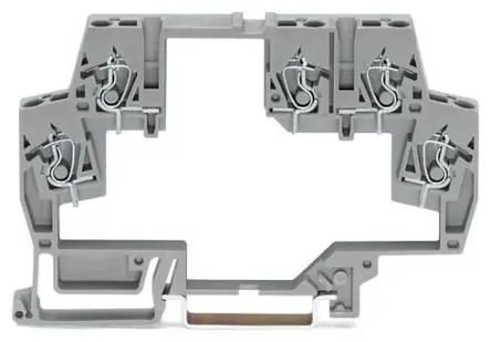 Produktfoto 1 von WAGO 859 Anschlussklemmenblock Grau, 2.5mm² Zugfederklemme