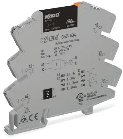 Produktfoto 1 von WAGO 857 DIN-Hutschiene Halbleiterausgang 230 V ac/dc / 1 A