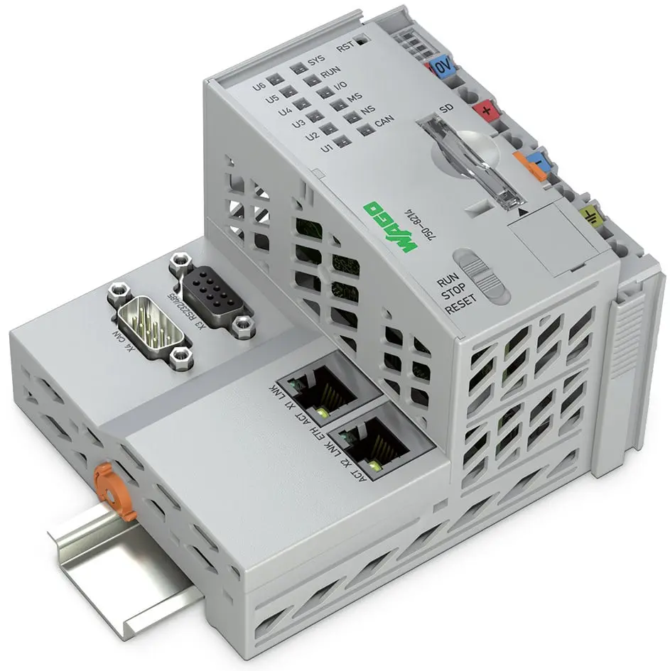 Produktfoto 1 von WAGO PFC200 Kommunikationsmodul, 2 Eing. 24 V