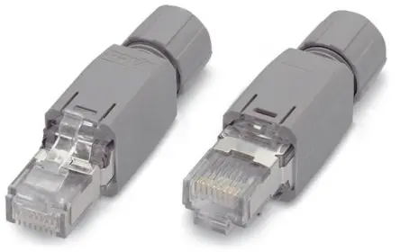 Produktfoto 1 von WAGO 750 Stecker RJ45-Steckverbinder, 1-Port 8-polig Messing