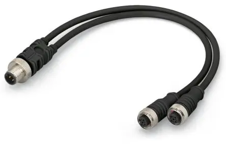 Produktfoto 1 von WAGO 756, 4-polig Steuerleitung, Gerade Buchse 4 / Gerade Stecker, Länge 1 m