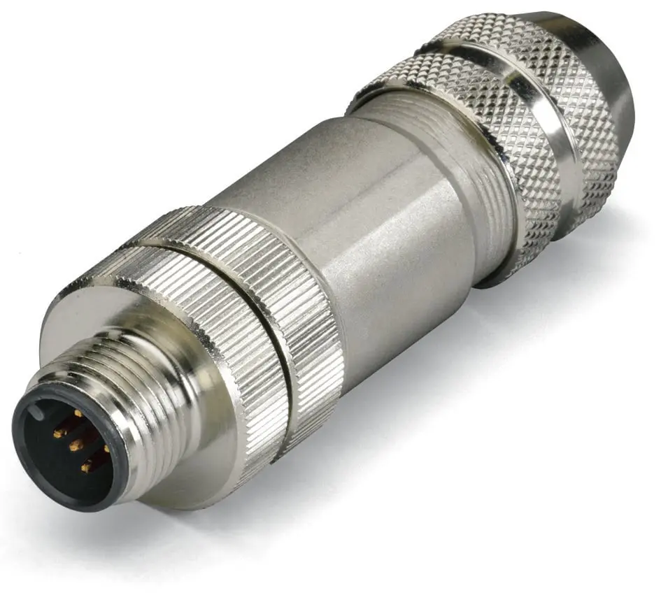 Produktfoto 1 von WAGO 756 20 mm M12 Industrie-Rundsteckverbinder Stecker 5-polig Stecker IP40