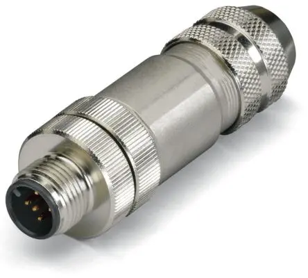 Produktfoto 1 von WAGO 756 20 mm M12 Industrie-Rundsteckverbinder Stecker 5-polig Stecker IP67