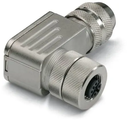 Produktfoto 1 von WAGO, gewinkelt 756-9404/060-000 Rundsteckverbinder Adapter 5 M12, IP67