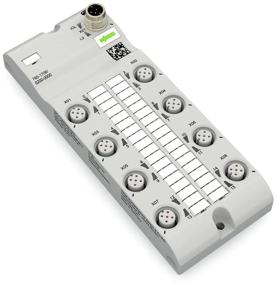 Produktfoto 1 von WAGO 765 Digitales E/A-Modul für SPS 16 x Digital Eingang  Digital Ausgang 24 V DC